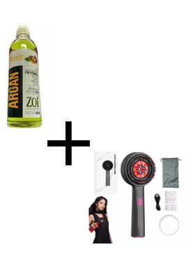 combo Aceite Argan+Cepillo crecimiento